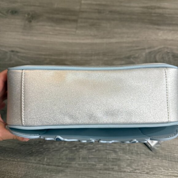 NWT Loungefly Disney Stitch Holiday Glitter Snowflake Crossbody Bag Damaged - Picture 7 of 7